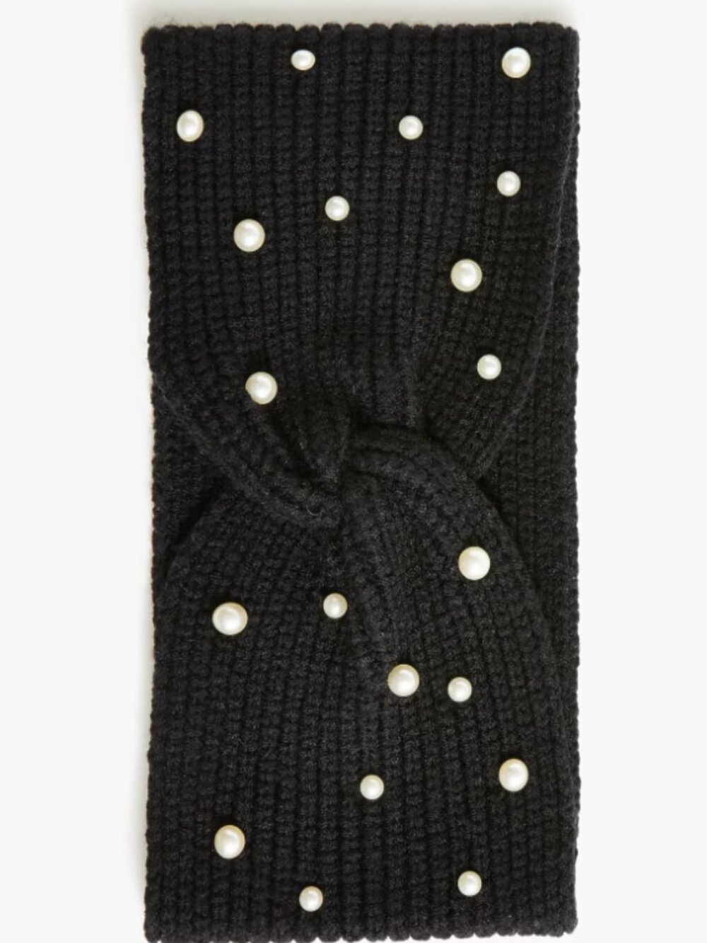 J.Crew black pearl twist headband